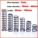 Compression Spring Various Size 16-40mm Diameter 20-100mm Length Pressure Small