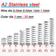 Compression Spring Various Size 3-25mm Diameter & 5-50mm Length Pressure Small
