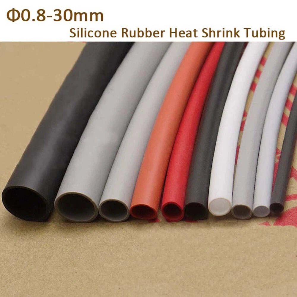 Silicone Rubber Heat Shrink Tubing — Φ0.8mm to Φ30mm, Flexible & Color - Coded - HomeDIYer