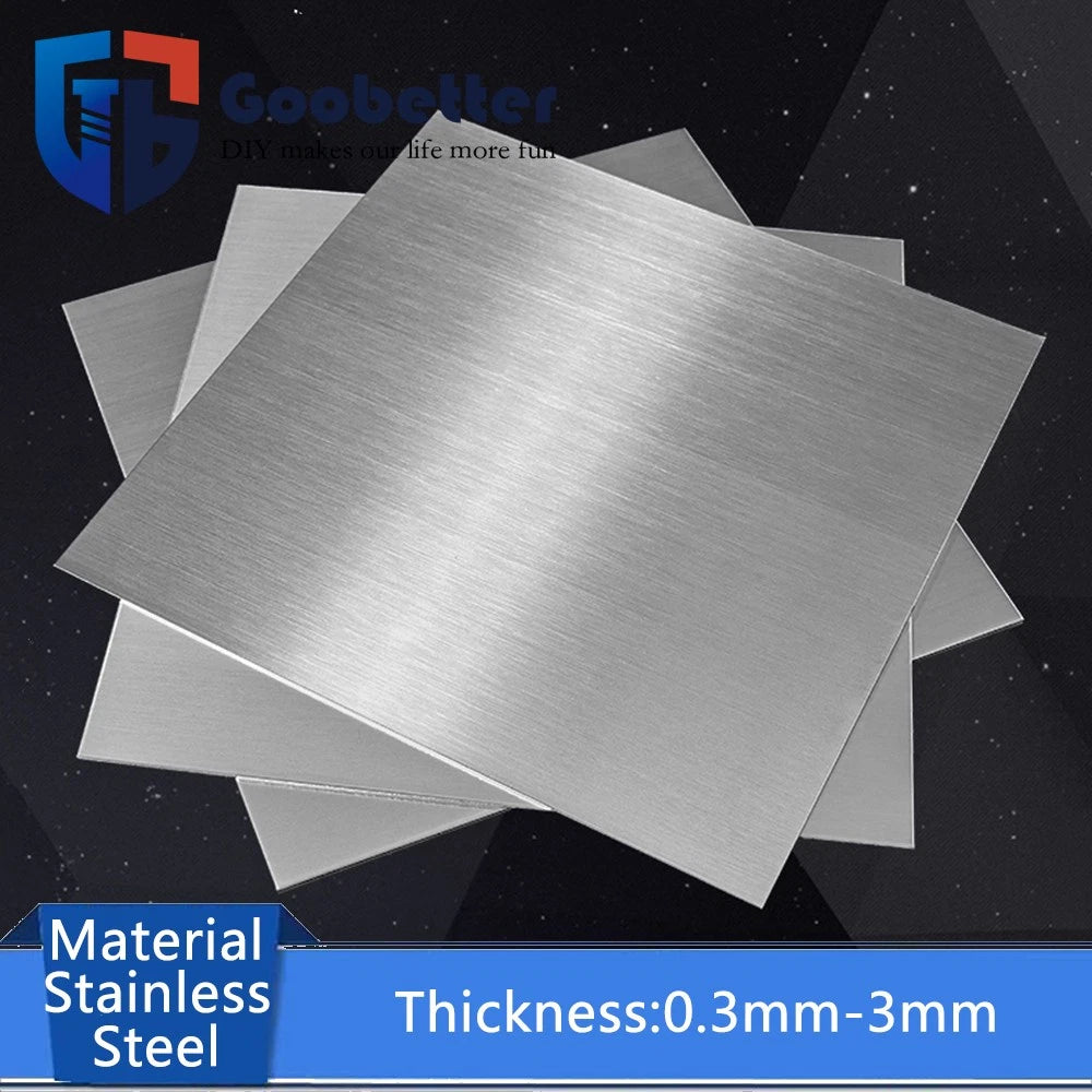 304 Stainless Steel Sheet Metal Plate Thick 0.3mm 0.5mm 0.8mm 1mm 1.5mm 2mm 3mm