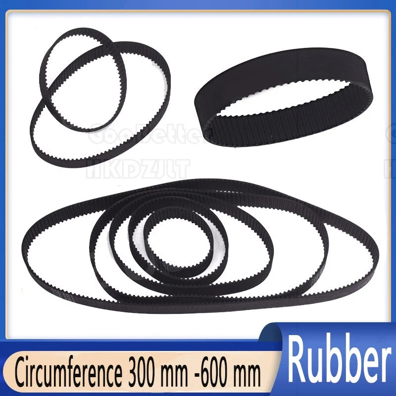 GT2 Timing Belt 10mm Width — 2GT Closed Loop Rubber Drive Belt 300mm–600mm