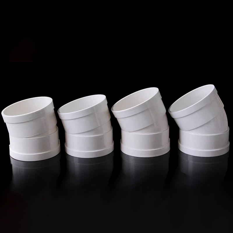 PVC Elbow Drainage Pipes & Fittings 15° 22.5° 30° 45° Bend Anti-odor 50-160mm