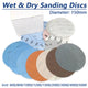6 Inch 150mm Wet and Dry Sanding Discs Round Sandpaper Film Pads 600-5000 Grit