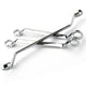 Double Ring Spanner Wrench 5.7mm-41mm 1pc Metric Spanners 75 Offset  Silver