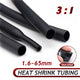 3:1 Black Adhesive Heat Shrink Tubing — Glue Lined Waterproof Sleeving