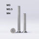 A2 Stainless Steel Pozi Countersunk Flat Head Machine Screws M3 M3.5 M4 DIN 965 — 3mm to 180mm