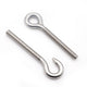Stainless Steel 304 Screw Hooks & Screw Eyes – Large & Small Loop, Cup Style, M4 to M12 Metric Sizes