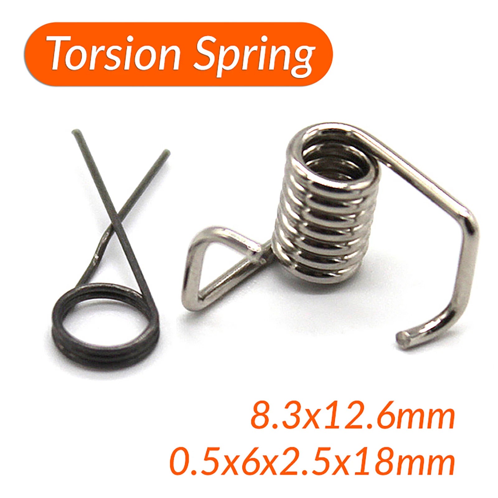 Clamp Spring Small Torsion Spring 8.3x12.6mm-0.5mmx6mmx2.5mmx18mm
