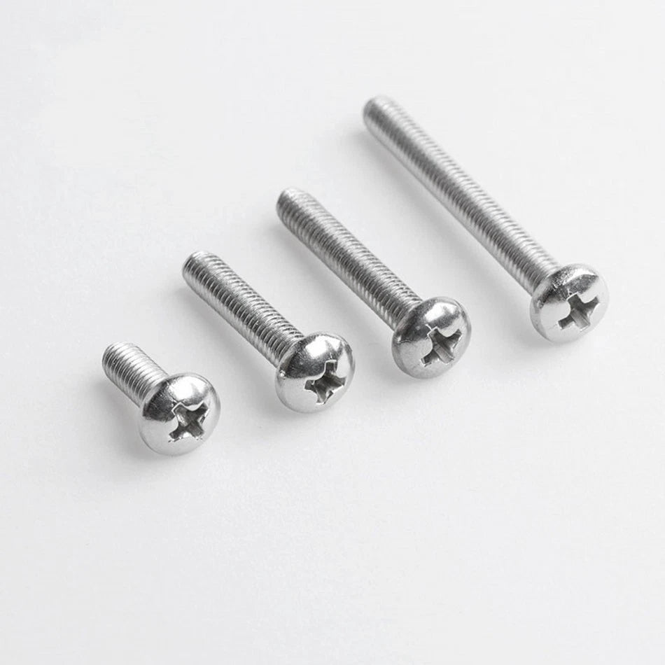 A2 Stainless Steel Pan Head Phillips Machine Screws M1.0 M1.2 M1.4 M1.6 — Micro Screws 3–16mm