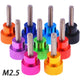 M2.5 Anodized Aluminum Knurled Thumb Screws – Flat Head Grip Knob for PC & Graphics Card (3–40mm)