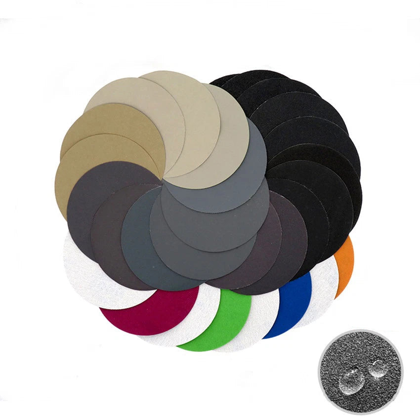 5'' 125mm Hook and Loop Sanding Disc 60 - 10000 Grit Wet or Dry Sandpaper Pads