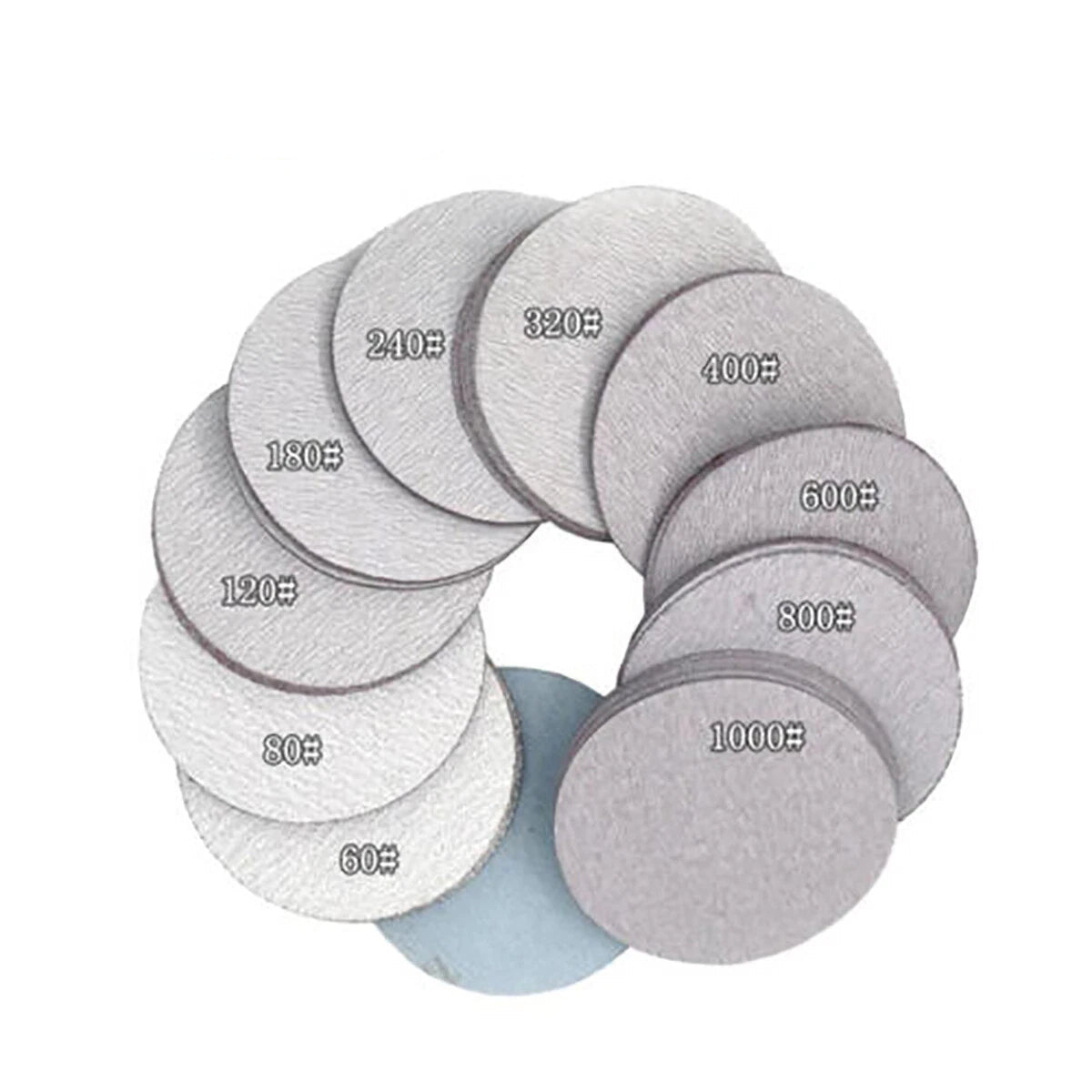 5" 125mm Sanding Disc Hook & Loop Sandpaper Dry Abrasive Polishing 60-1200 Grit