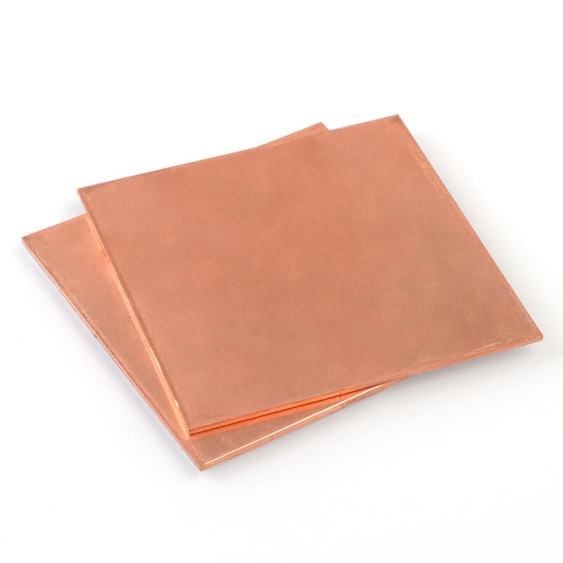T2 Copper Sheet Metal Square Plate Thick 0.1mm to 8mm Flat Thin Board for DIY