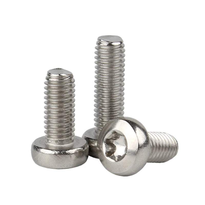 M6 M8 M10 A2 STAINLESS STEEL TORX PAN HEAD MACHINE SCREWS HEXOBULAR BOLTS