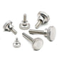 M2.5 & M4 High‑Head Knurled Thumb Screws – Nickel Plated Steel Hand Grip Bolts