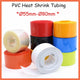 PVC Heat Shrink Tubing for RC Battery Packs — 55mm to 80mm, 12 Colors, 1–5 Meter
