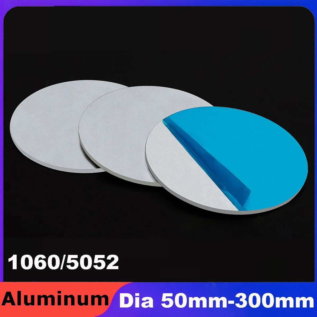 1060/5052 Aluminum Discs Circles Round Sheet Plate Dia 50mm-300mm Thick 0.3-8mm