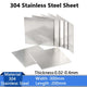 304 Stainless Steel Sheet Metal Plate Thick 0.02-0.4mm Width 300mm Length 200mm