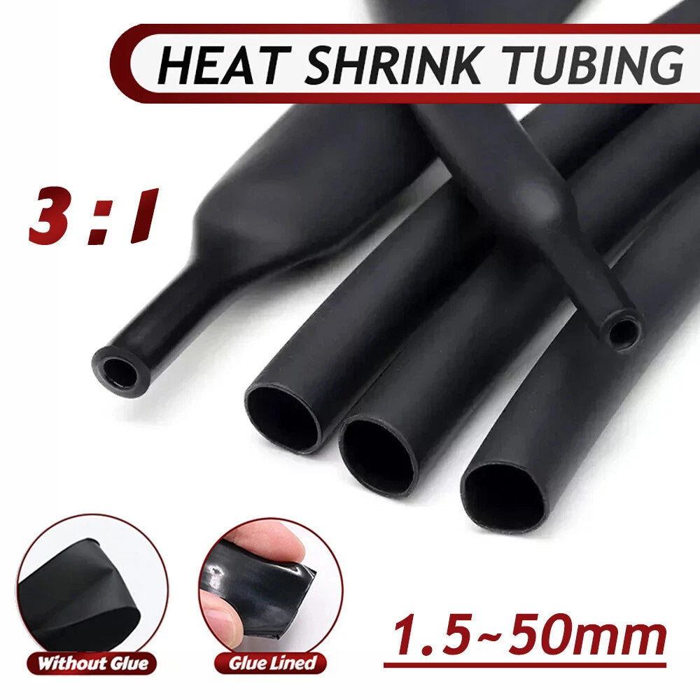 3:1 Ratio Heat Shrink Tubing – Standard & Glue Lined | φ1.5mm–φ50mm