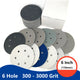 6 Inch（150mm）Hook & Loop Sponge Sandpaper 6 Hole Sanding Discs 300 - 3000 Grit