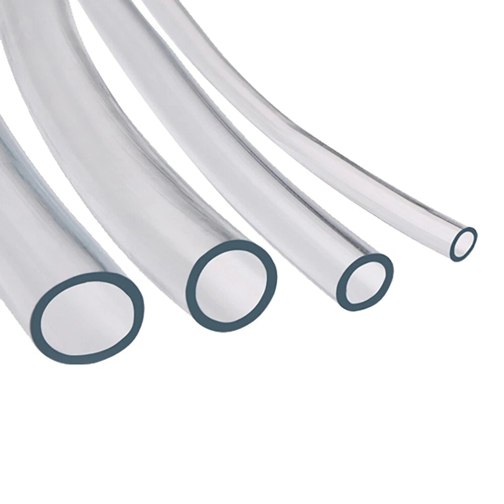 Clear PVC Tubing — Flexible Plastic Hose for Water, Fish Tank, Auto & Garden (3mm–10mm ID)