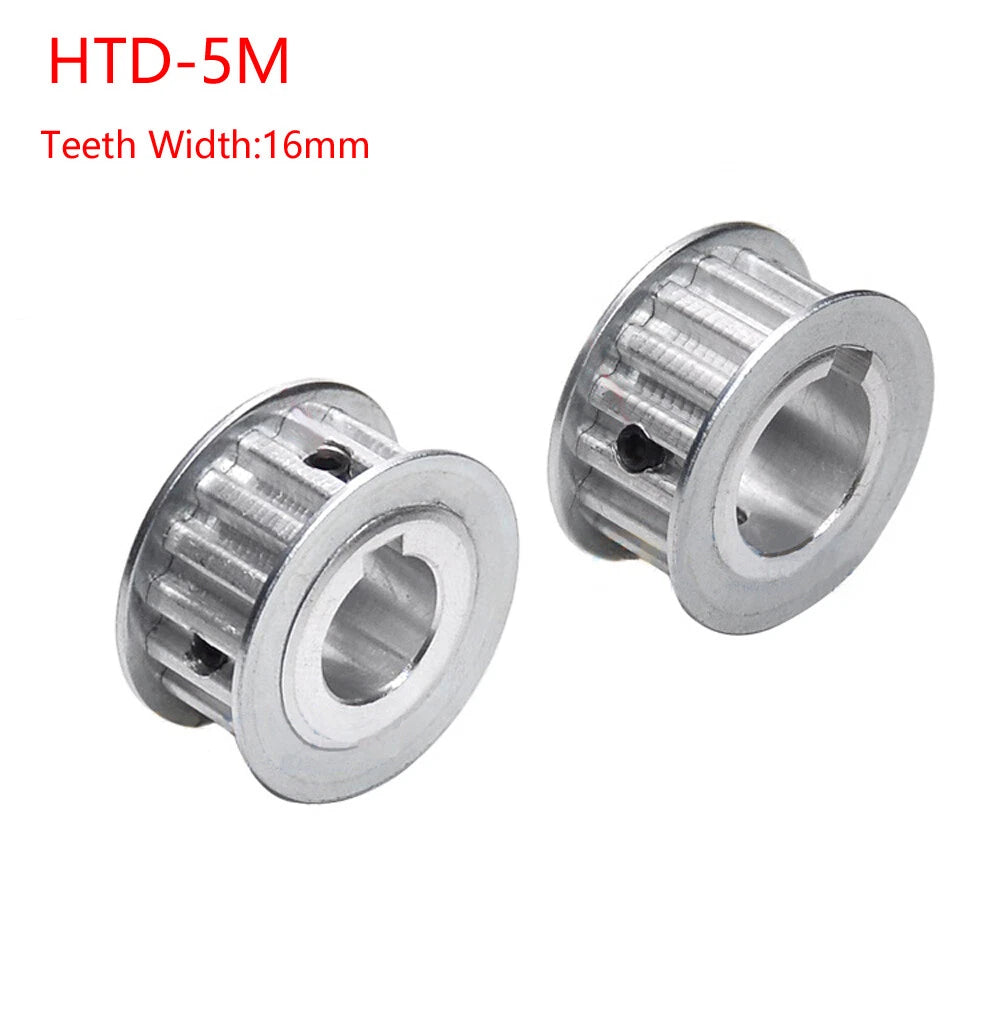 HTD-5M 14-70T Timing Belt Pulley Pitch 5mm AF-type With Keyway Pulley Width 16mm