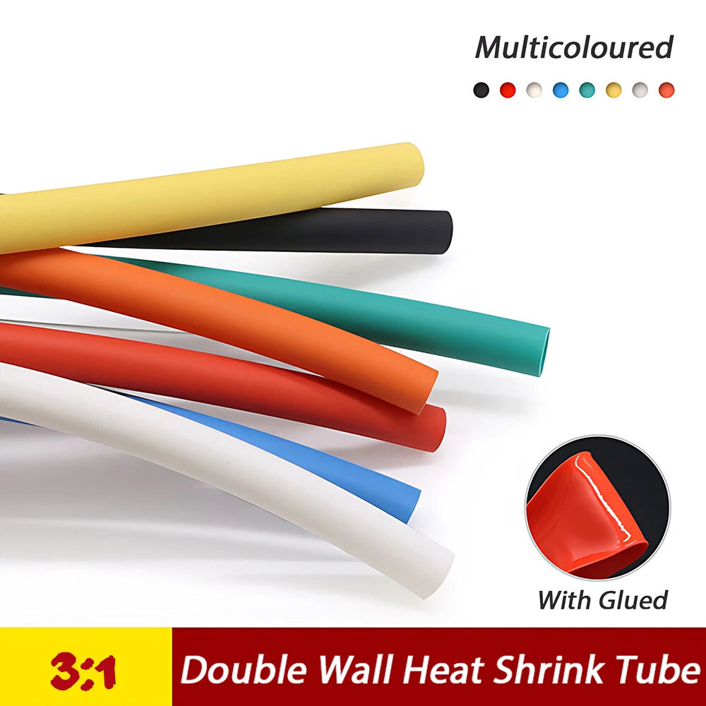 3:1 Double Wall Heat Shrink Tube — Waterproof Glue-Lined Tubing