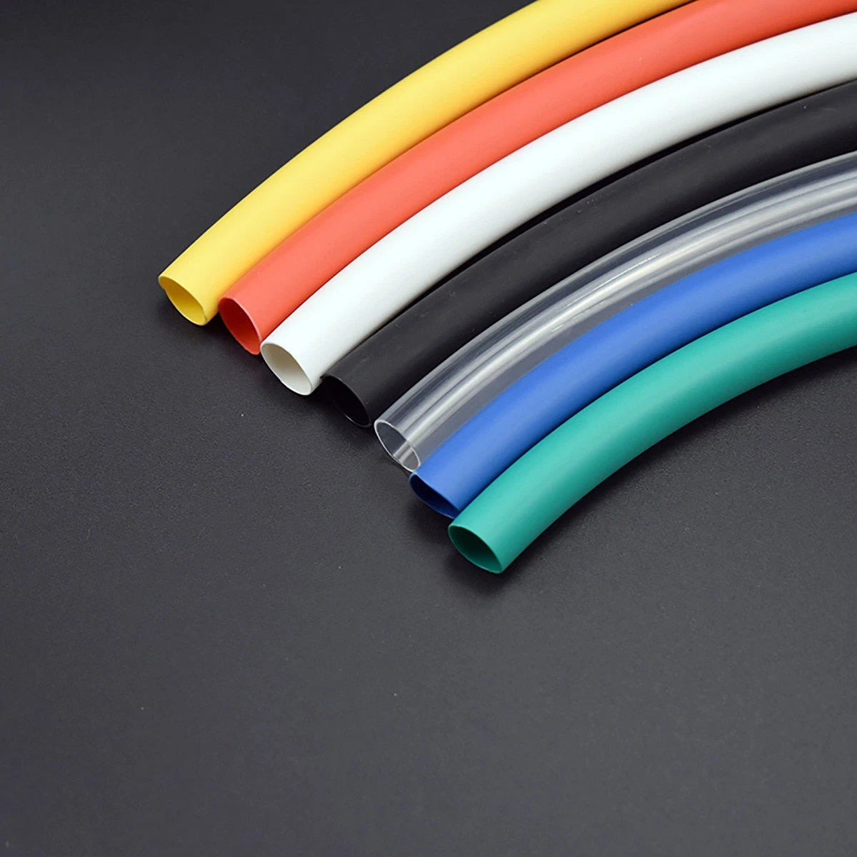 2:1 Heat Shrink Tubing – 3.5mm to 7mm, 7 Colors, Weatherproof Wire Sleeving