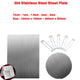 304 Stainless Steel Sheet Plate Various Sizes & Thick(1mm 1.5mm 2mm 3mm)