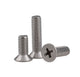 M5 M6 316 Stainless Steel Countersunk Phillips Machine Screws — Flat Head Metric Bolts
