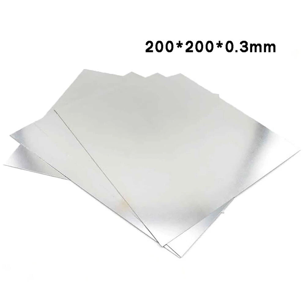 Thin Sheet Aluminium Sheet Plate Metal Panel Pure Aluminum Sheet 200×200×0.3mm