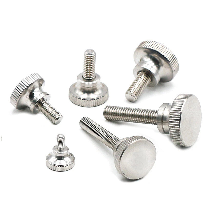 M5 M6 KNURLED THUMB SCREWS HIGH HEAD A2 STAINLESS STEEL HAND GRIP KNOB BOLTS