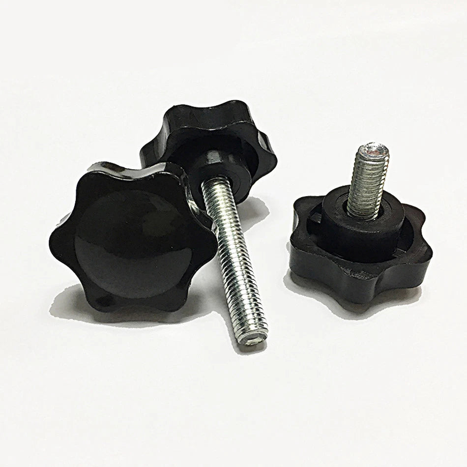 Plastic Black Rosette Thumb Screws M6 M8 Knobs Bolt Star Knob Thumbscrews