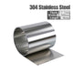 304 Stainless Steel Sheet Metal Thin Laser Cut Strip Plate Foil Thick:0.1-1mm