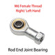 M6 Female Thread Rod End Bearing Rose Joint Bearings Right/Left Hand 6mm SI6T/K