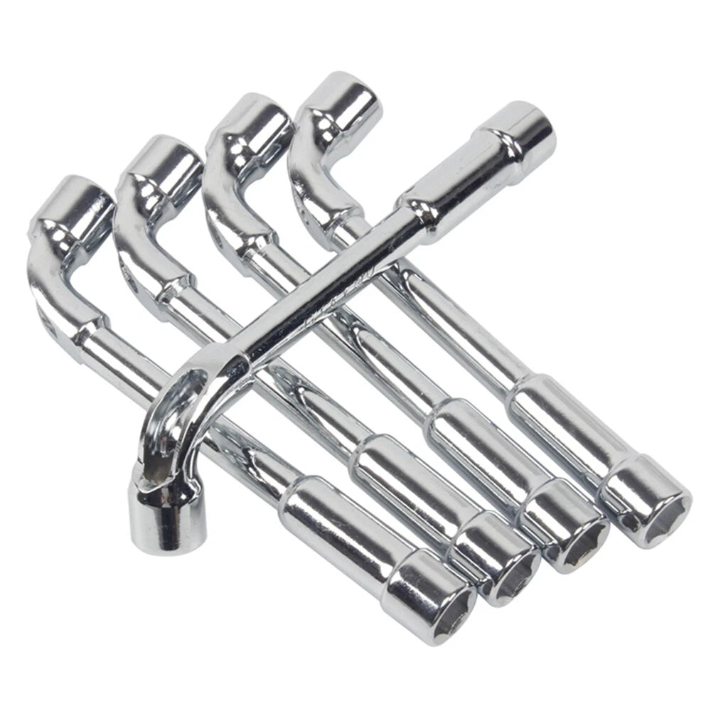 1Pcs 6-27mm Metric Angled Head Socket Wrench L Shaped Double Ended Spanner