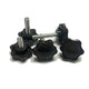 M5 M6 M8 Plastic Black Rosette Thumb Screws Knobs Bolt Star Knob Thumbscrews