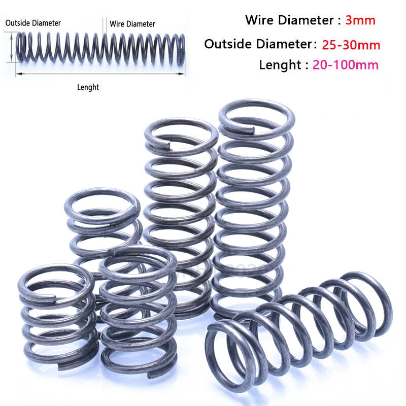 Compression Spring Various Size 25-30mm Outer Dia. & 20-100mm Length Pressure
