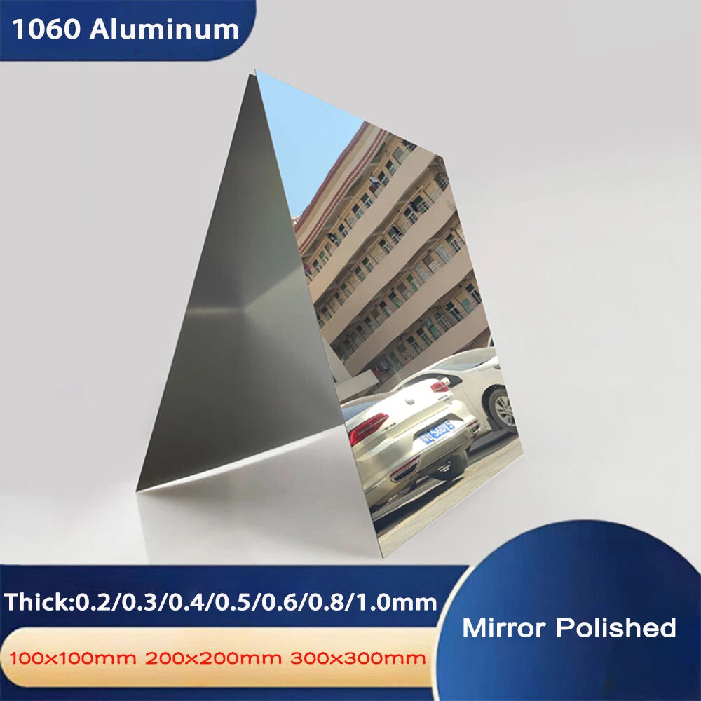 Mirror Finish Aluminum Sheet Brite Anodized 0.2/0.3/0.4/0.5/0.6-1mm Thick Trim