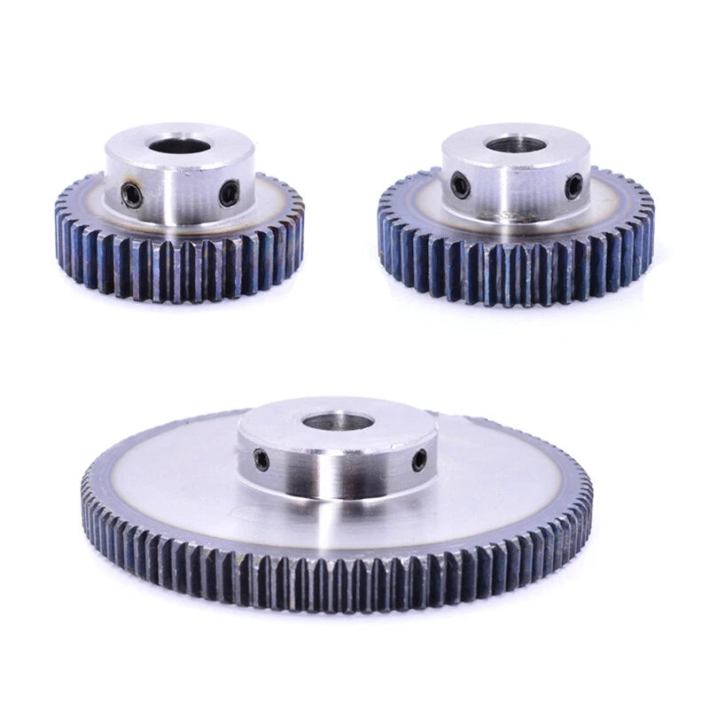 Spur Gear 45# Steel 1 Mod 44-120 Teeth Motor Gear Transmission Gears Hardened