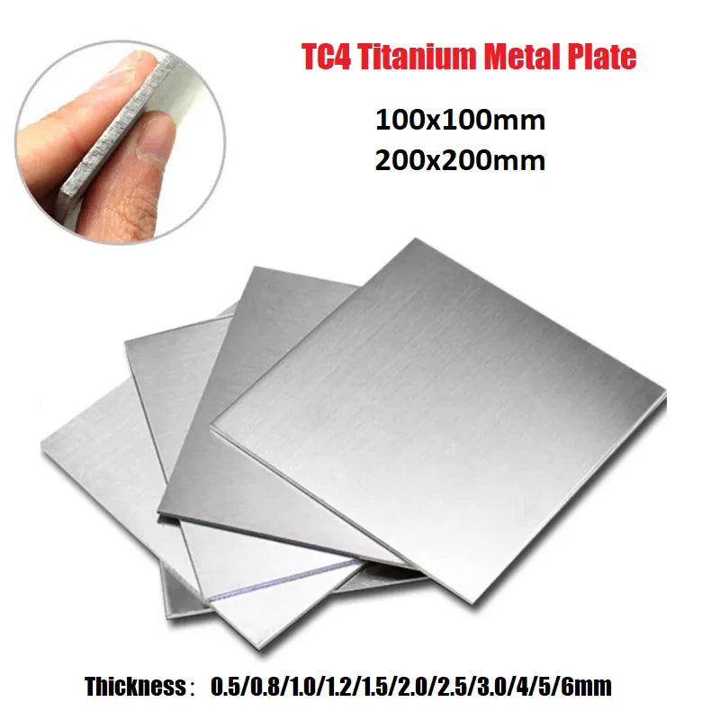 TC4 Titanium Metal Plate Sheet Titanium Plate 0.5/1/2/3/4/6mm Thick Metalworking