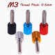 M3 High Knurled Thumb Screws – Aluminum Head + Stainless Steel Thread, Hand Twist Flat Grip (5‑100mm, 5 Colors)