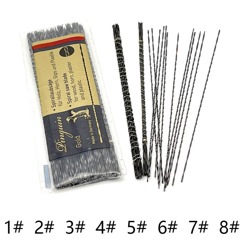 1#-8# 130mm Scroll Jig Saw s Spiral Teeth Kinds Wood Saw s Wire Metal