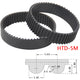 HTD 5M Timing Belt — Closed Loop Rubber Drive Belt, 175mm–495mm, Width 10–30mm