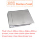 301 Stainless Steel Sheet Metal Sheet Flat Stock Thin Plate Thick 0.01mm-1mm