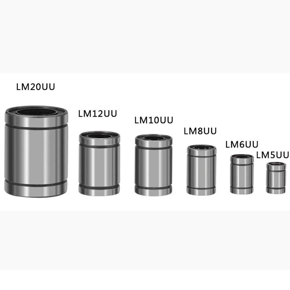 Linear Ball Bearing LM 4/6/8/10-20 UU Bushing Bearings with Seal for CNC Shaft