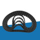 HTD 5M Timing Belt – Rubber Closed Loop Drive Belt, 15mm Wide