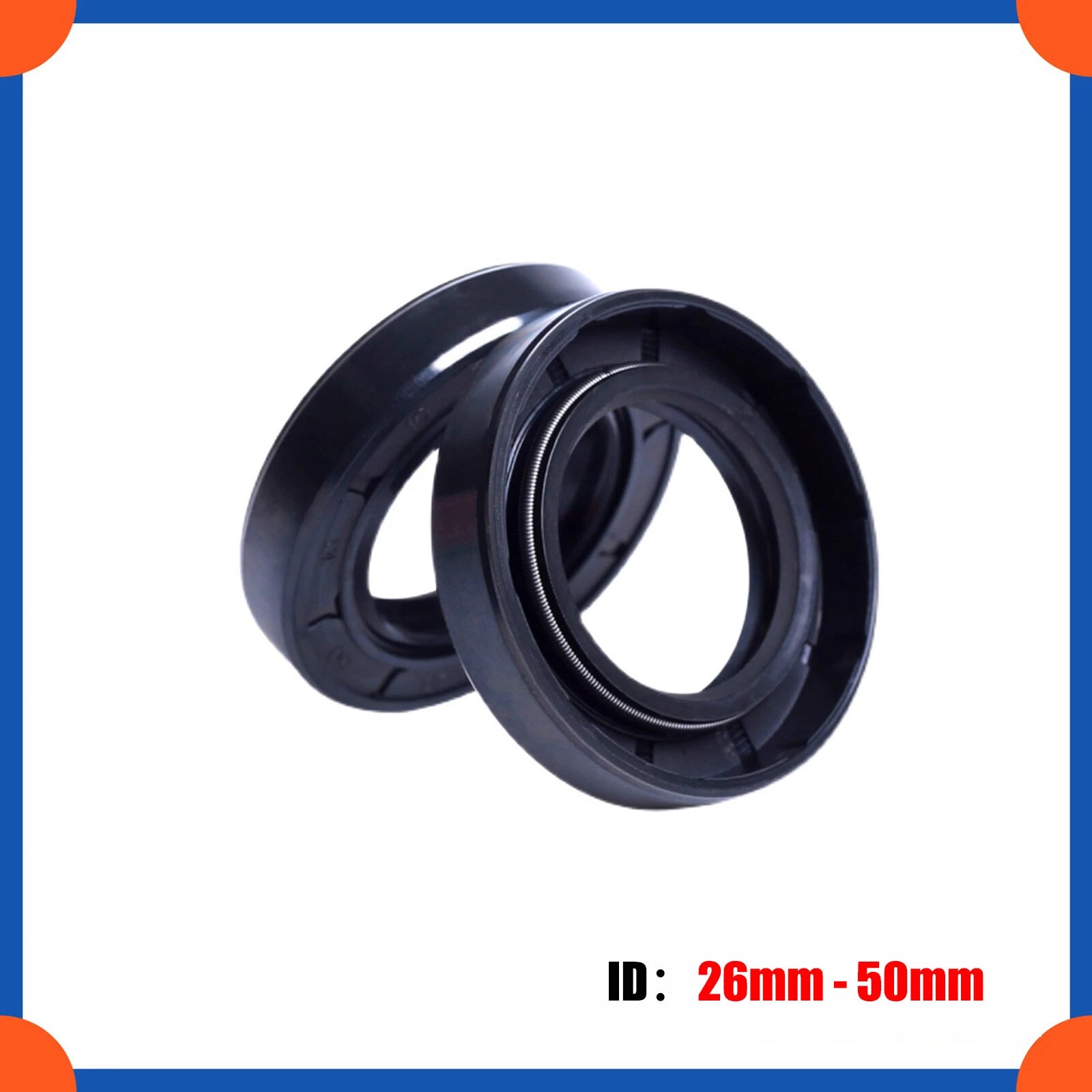 TC Oil Seal NBR + Metal Skeleton Rotary Shaft Sealing Ring — ID 26–50 mm