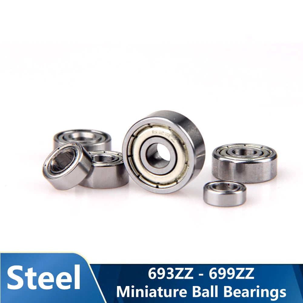 Miniature Deep Groove Ball Bearings 693ZZ - 699ZZ Small Double Shielded Bearings