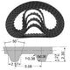 XL Rubber Timing Belt – Closed Loop Synchronous Drive Belt, 10mm Wide